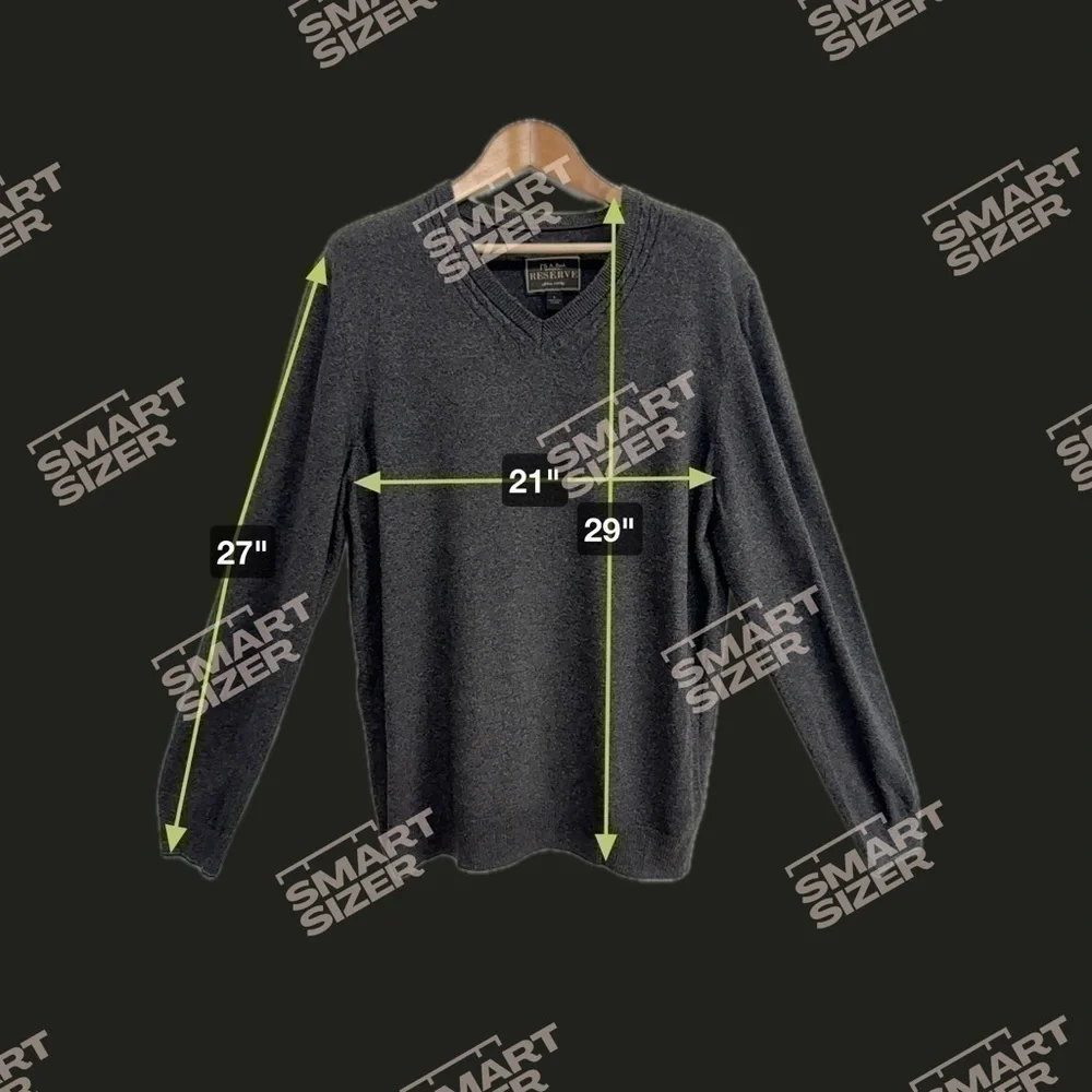 Jos A Bank Reserve Italian Yarn Wool Cable V-Neck Pull over Sweater Men’s Size L